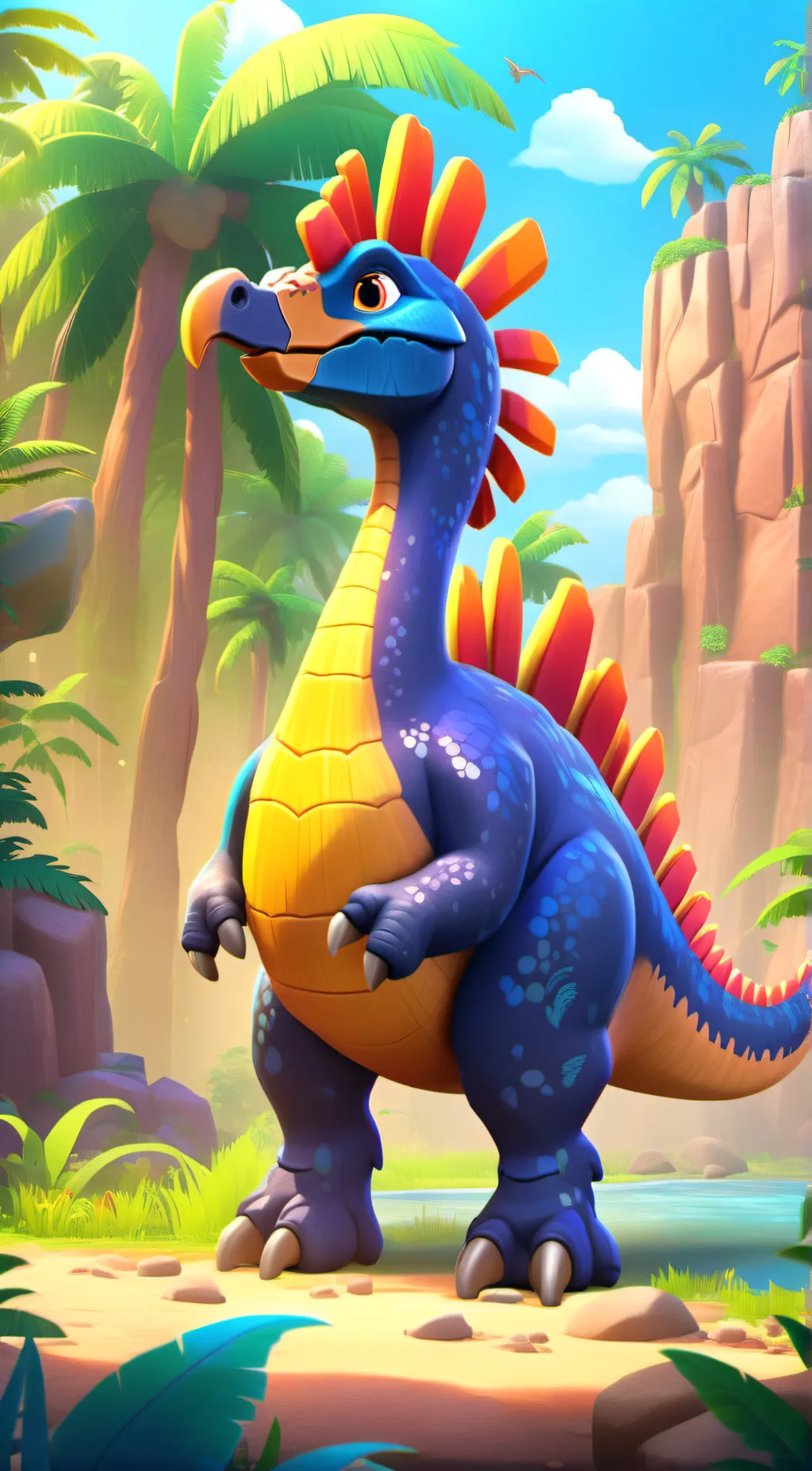 ai character: therizinosaurus background