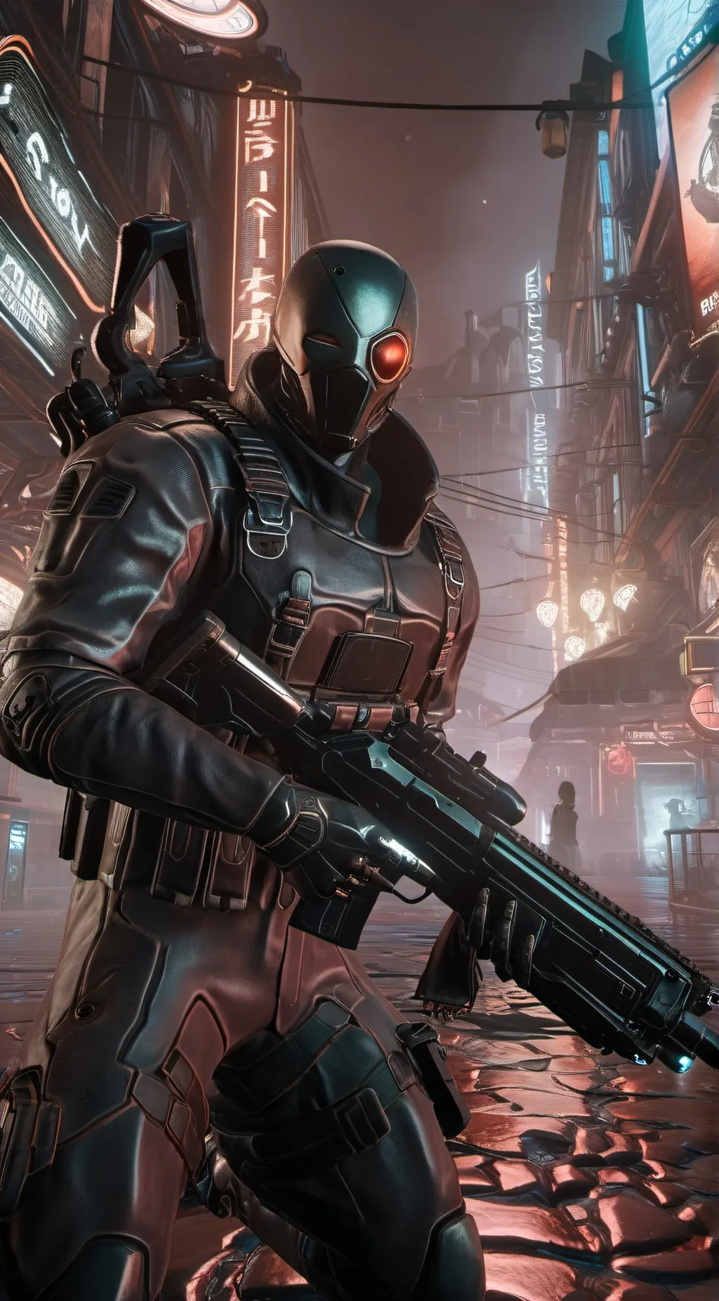 ai character: Cyber background