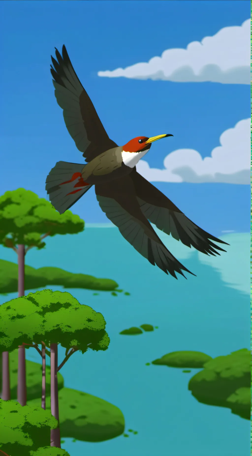 ai character: cashier time  background