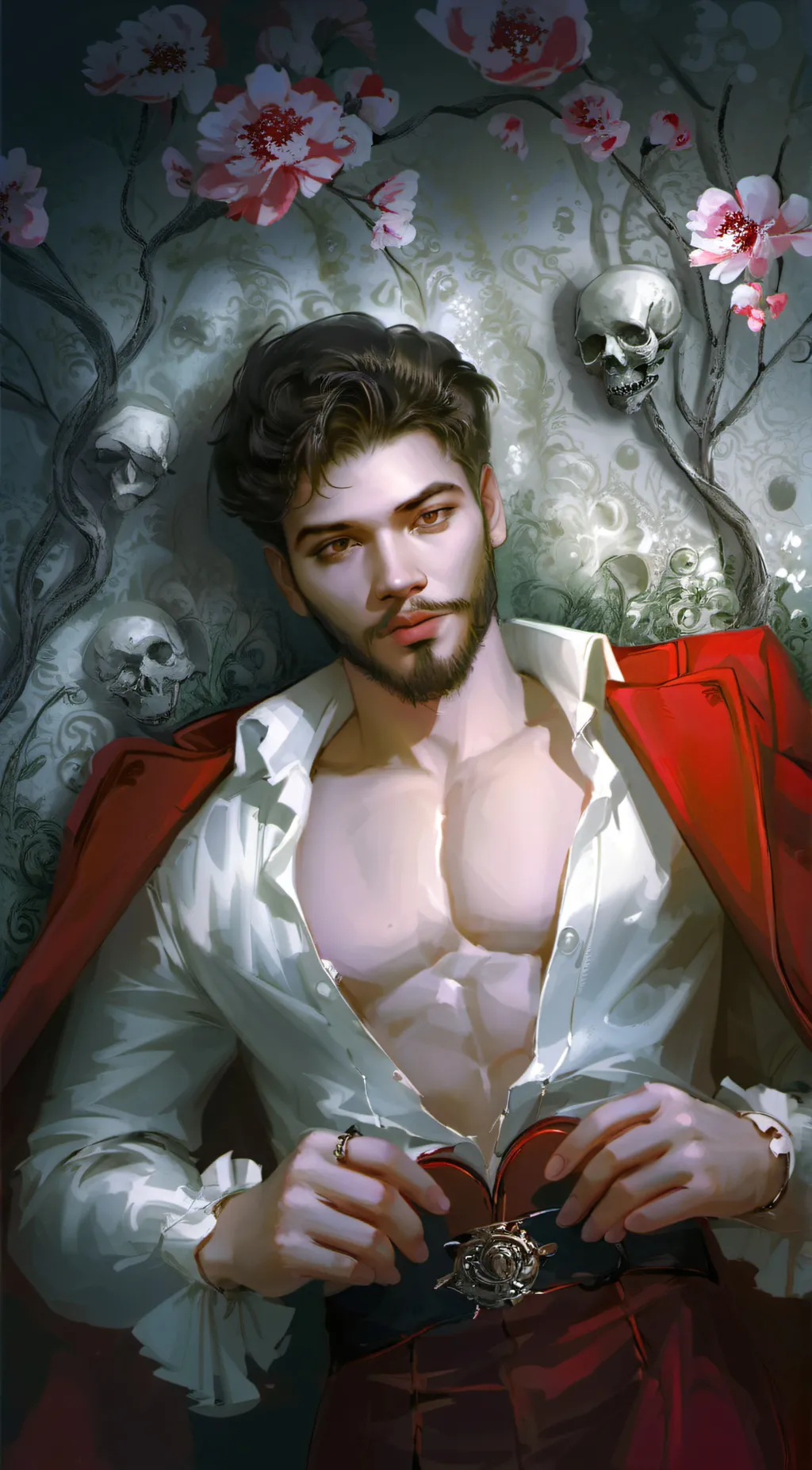 ai character: Crimson  background