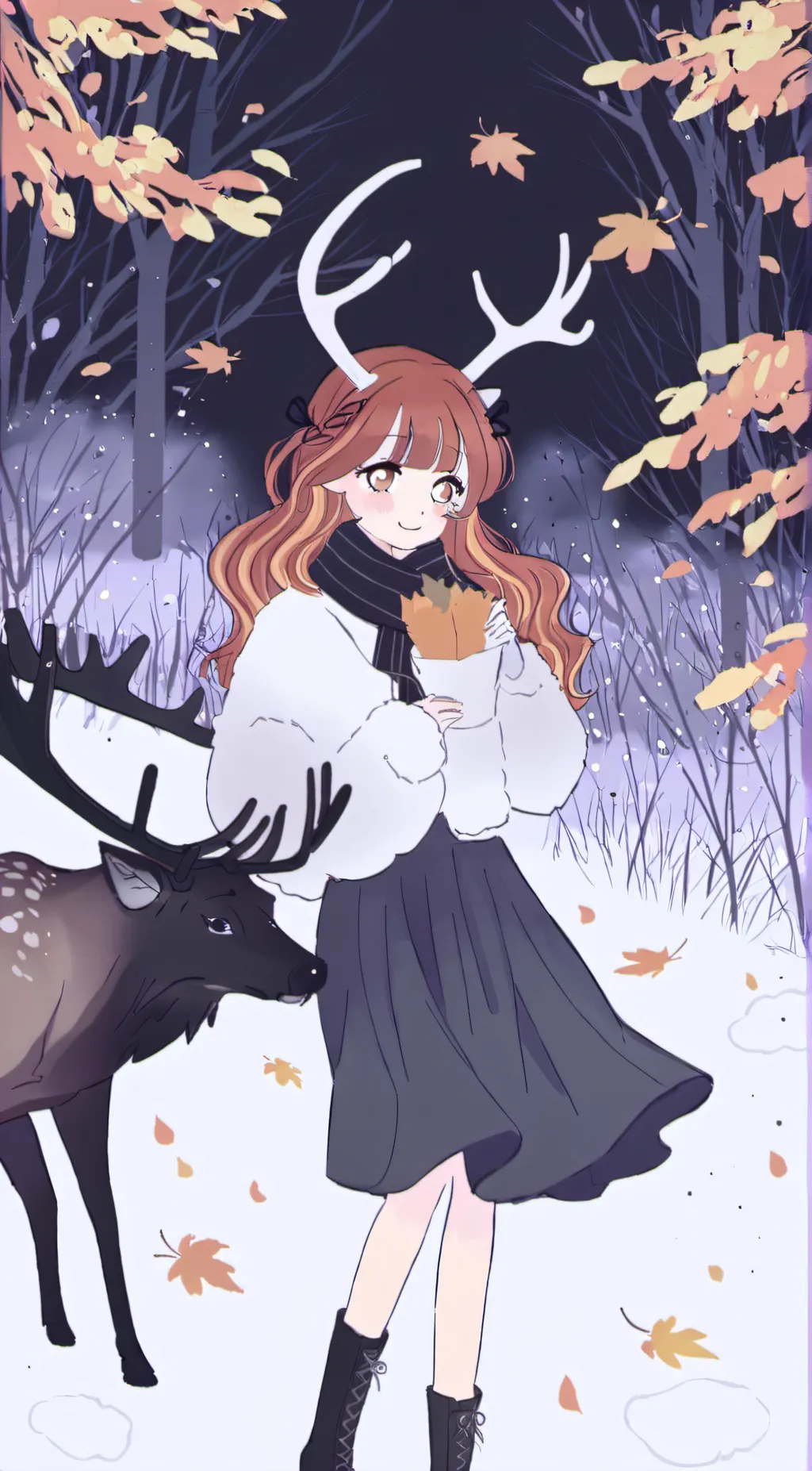 ai character: Fall background