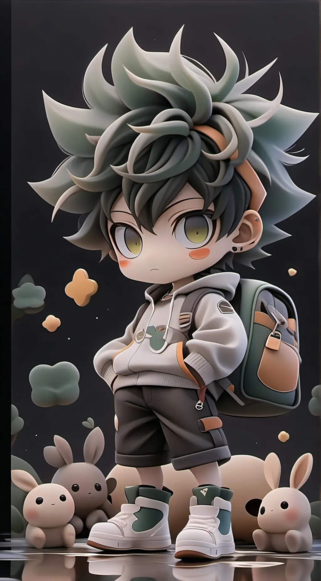 ai character: Deku background