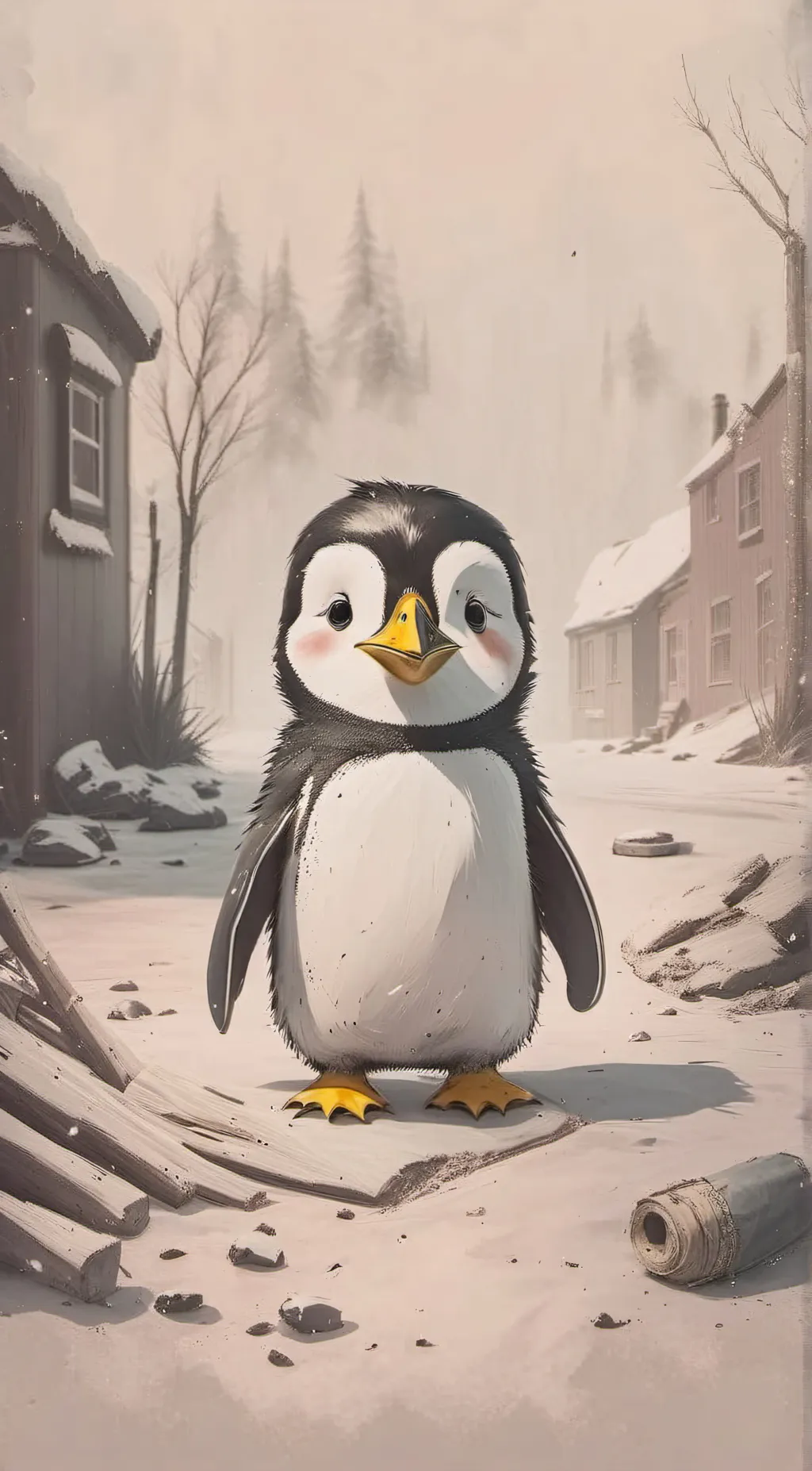 Talkie AI - Chat with homeless penguin