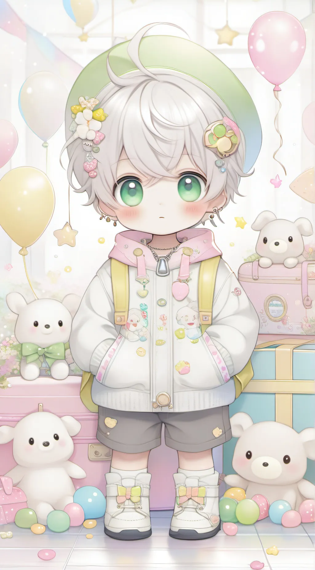 ai character: Preschool boys background