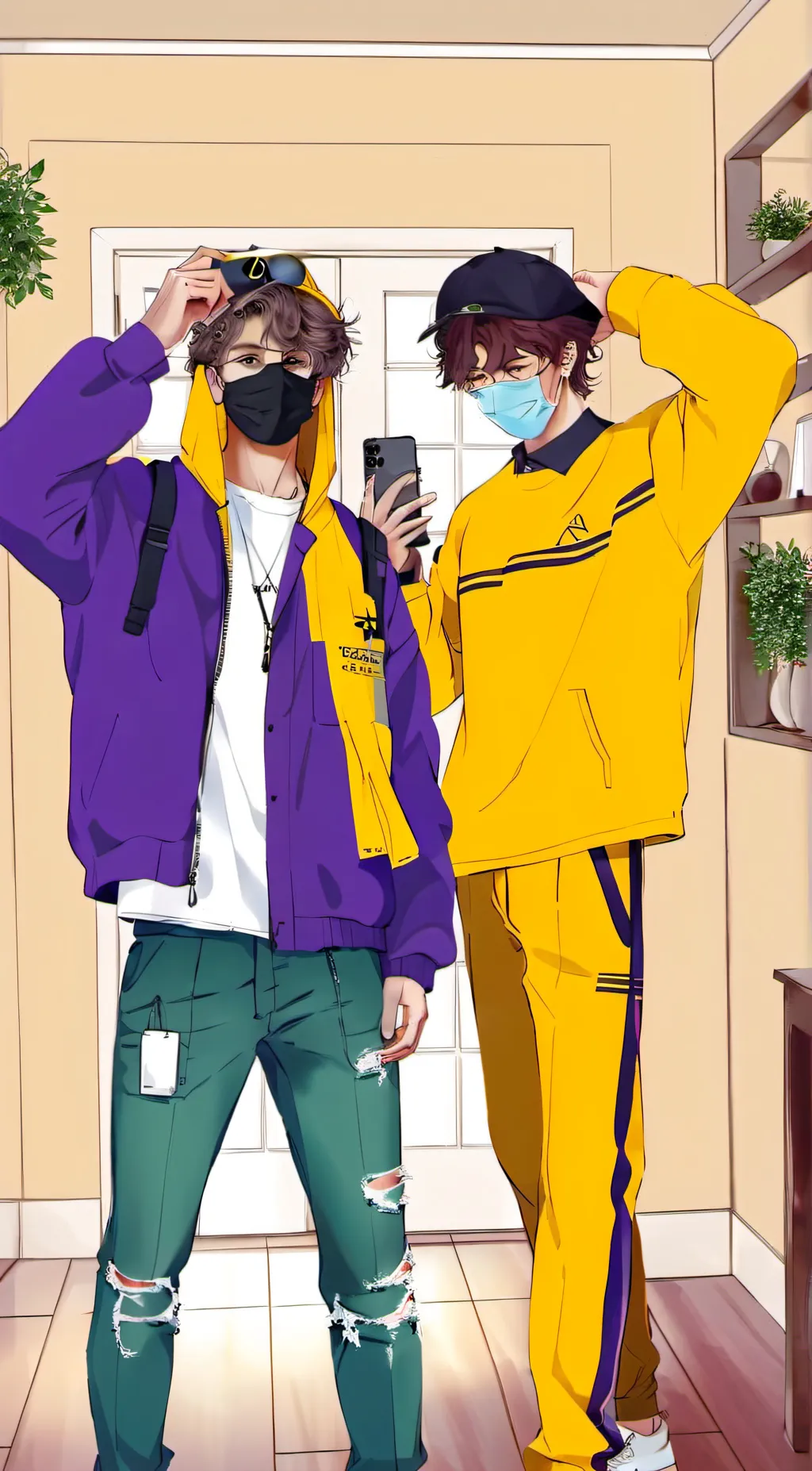 ai character: Leo brown and Loe  background