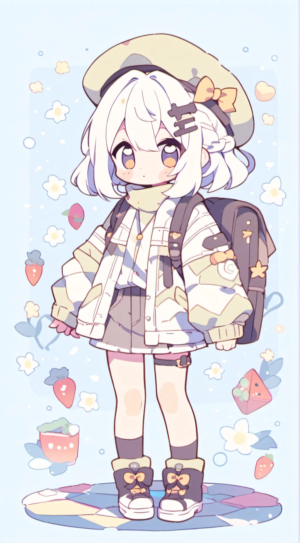 ai character: flora background