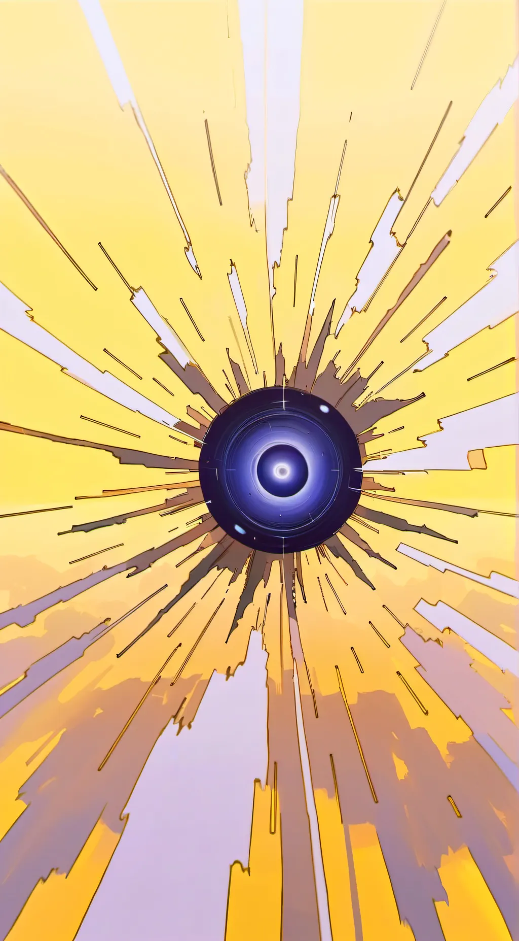 ai character: black hole background