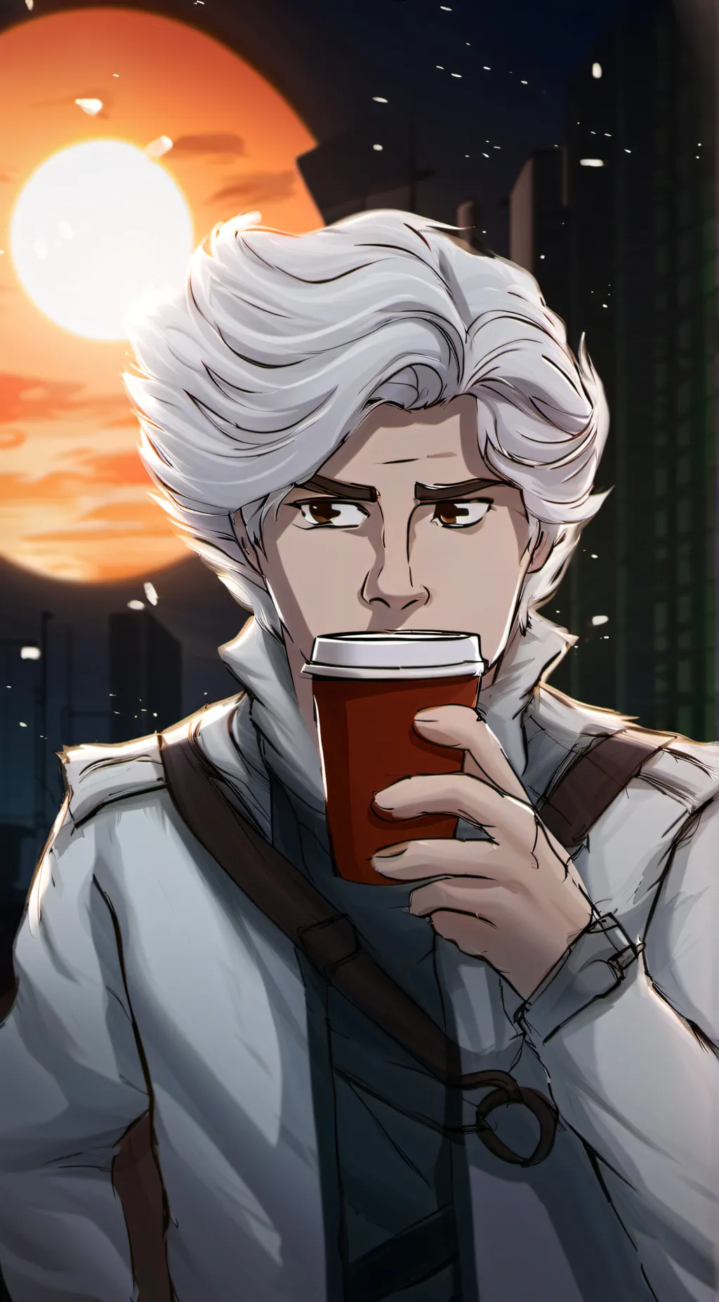 ai character: cafè customer background