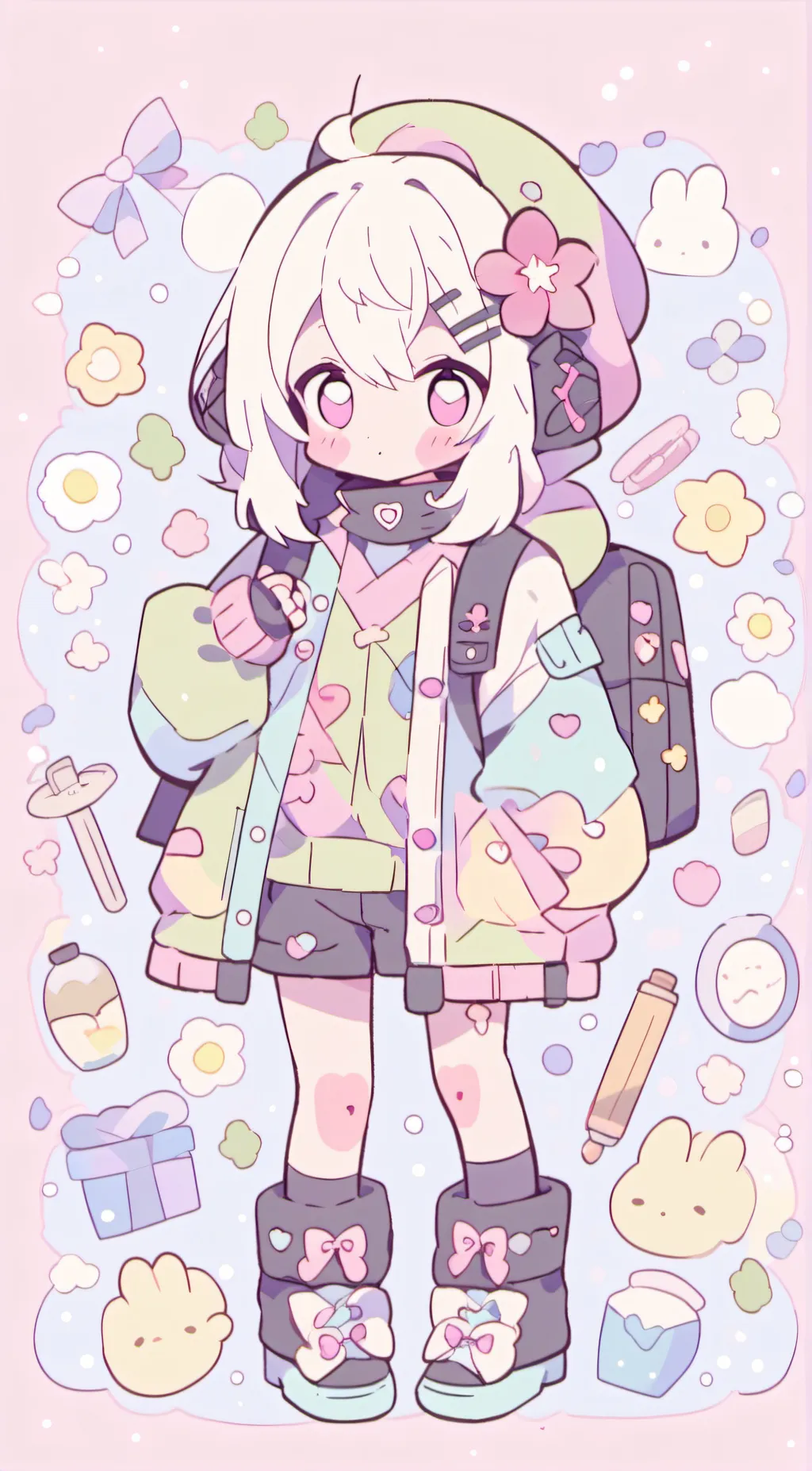 ai character: Sandy background