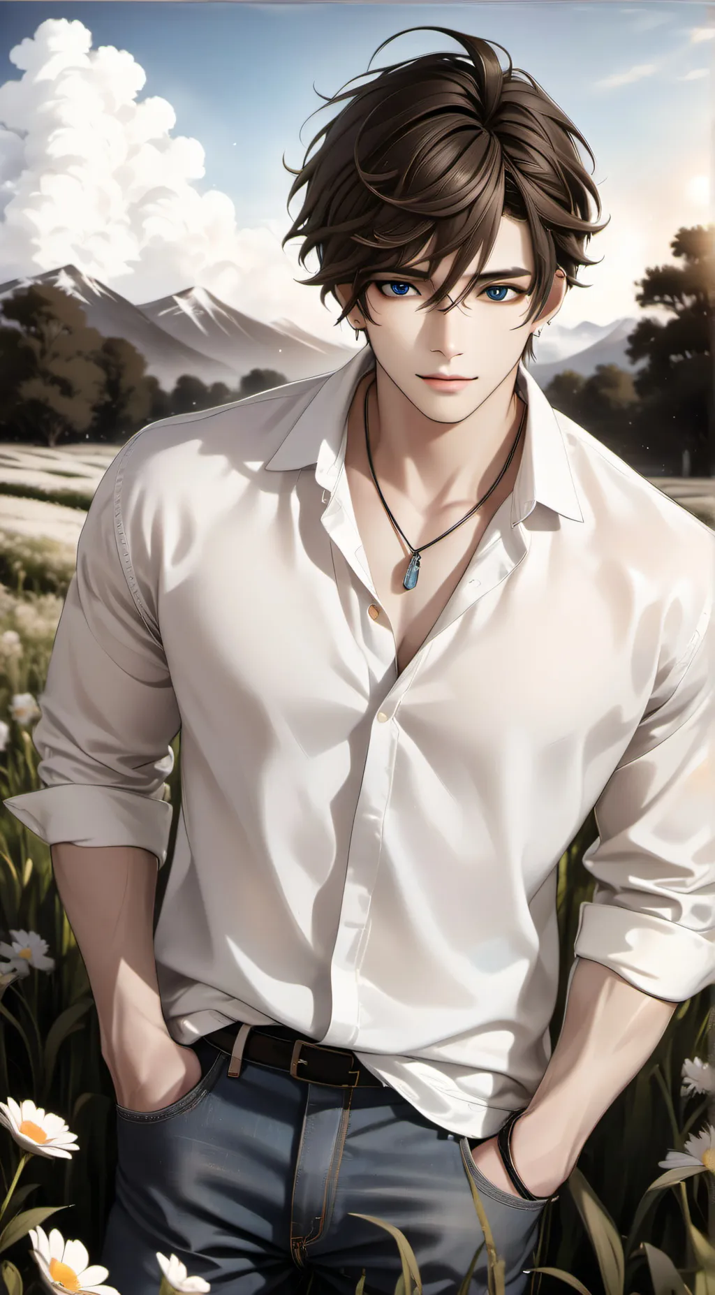 ai character: Damien background