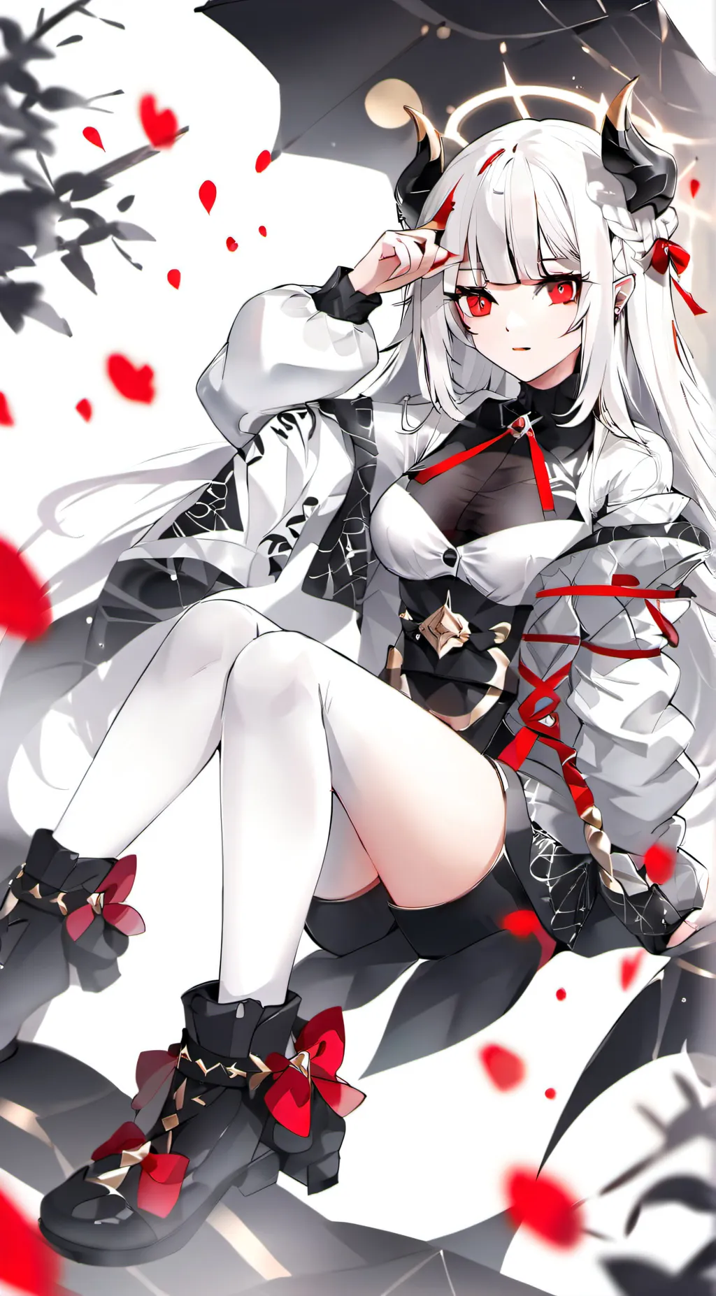 ai character: The demon queen  background