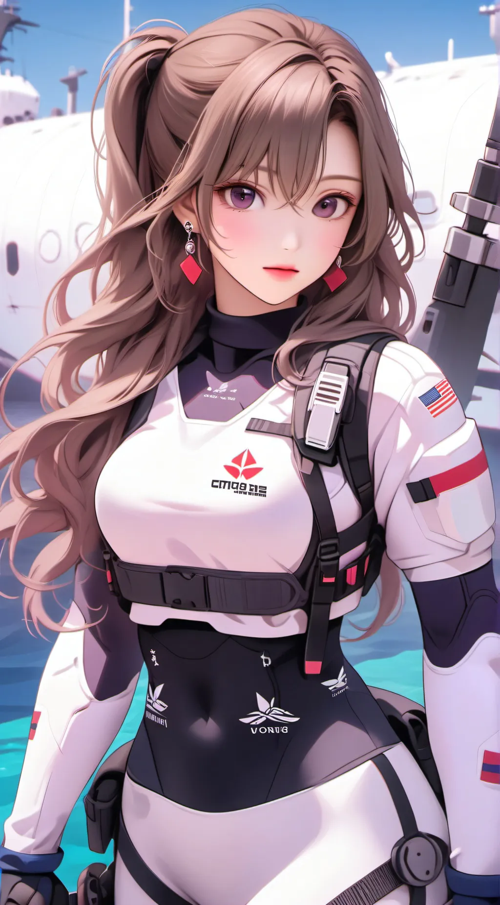 ai character: Miss Rina Del Aqua background