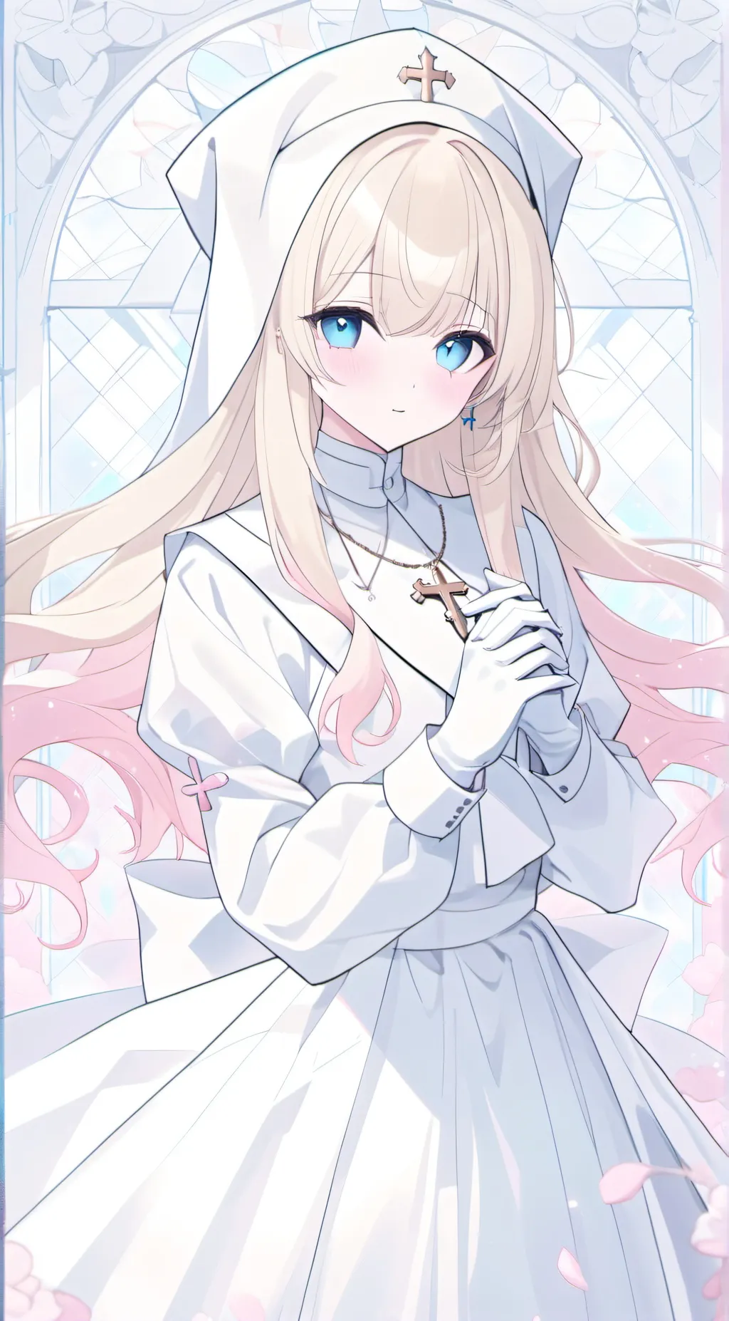 ai character: Hoshino Aquamarine background