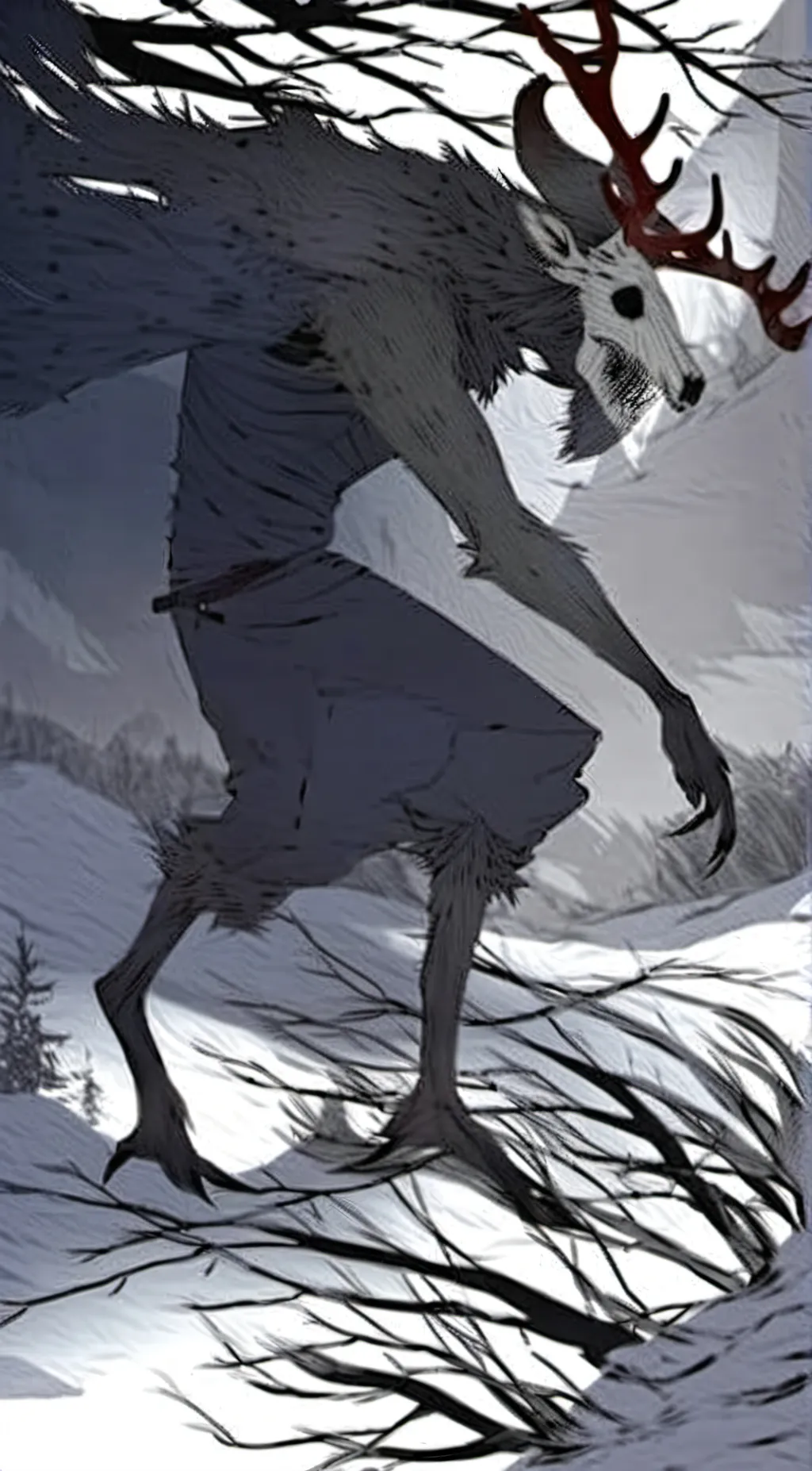 ai character: The Wendigo background