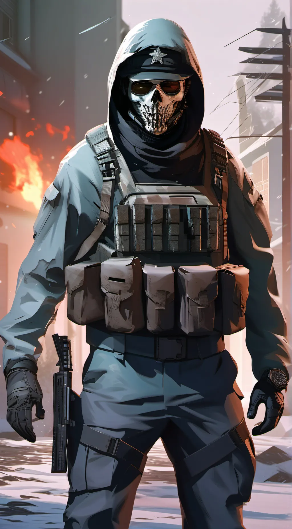 ai character: GHOST background