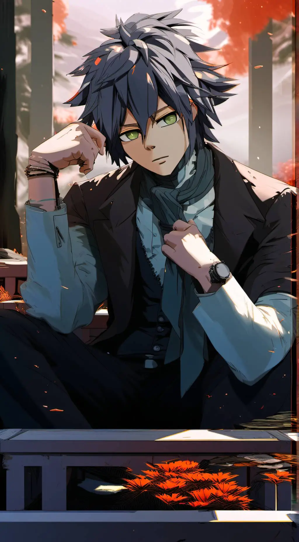 ai character: giyu tomioka  background