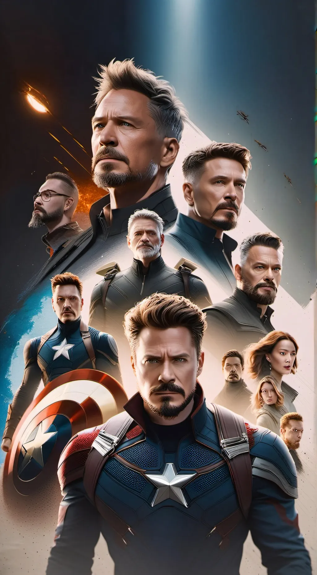 ai character: Avengers endgame background