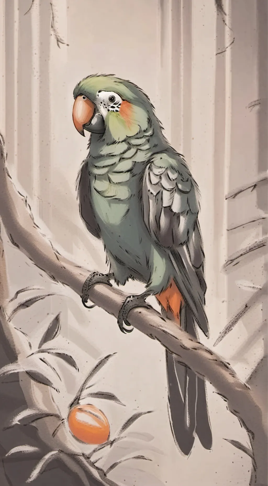 ai character: @beaker beak background