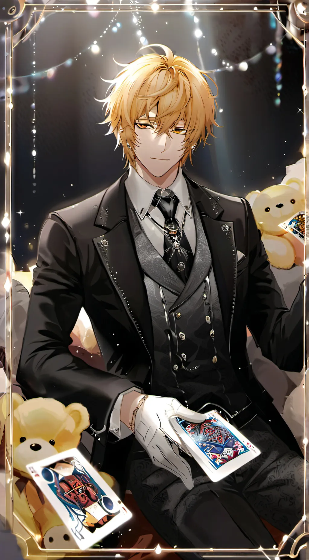 ai character: Luca kaneshiro  background