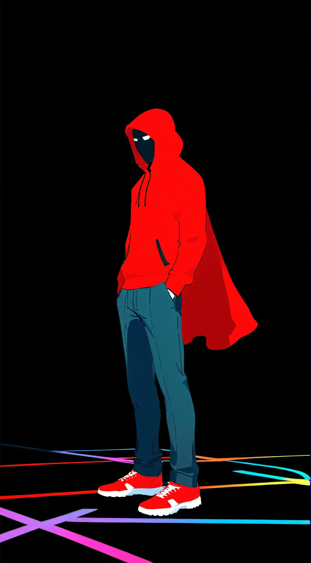 ai character: RED background