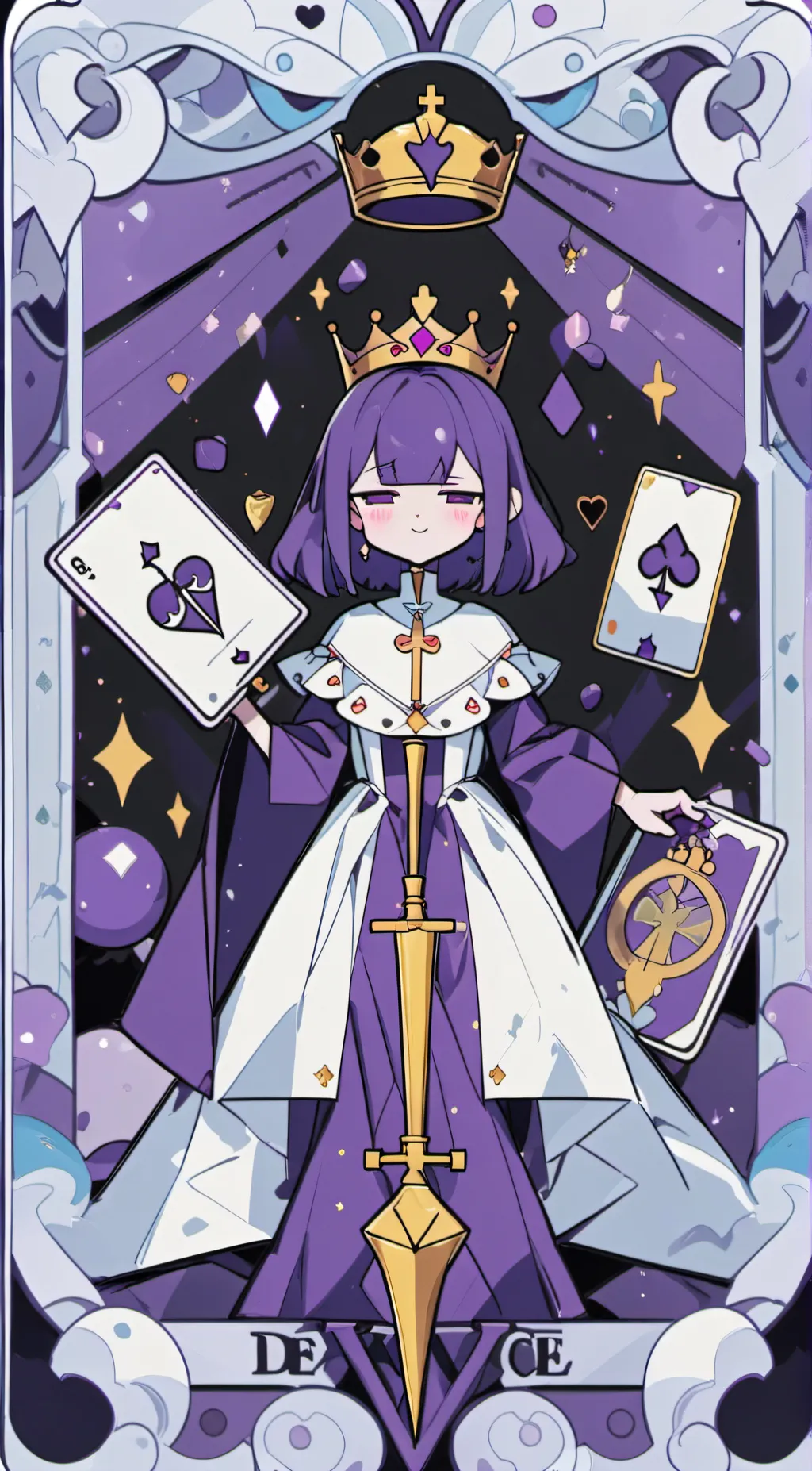 ai character: king dice wife background