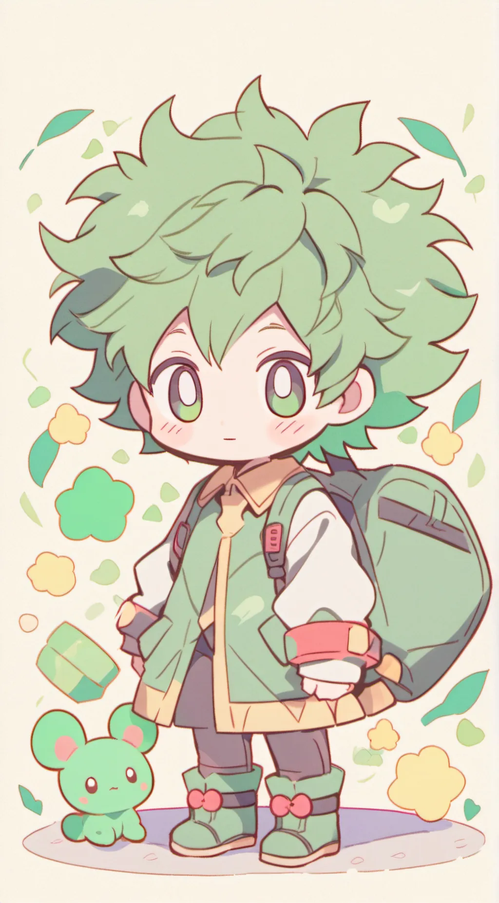 ai character: Deku background
