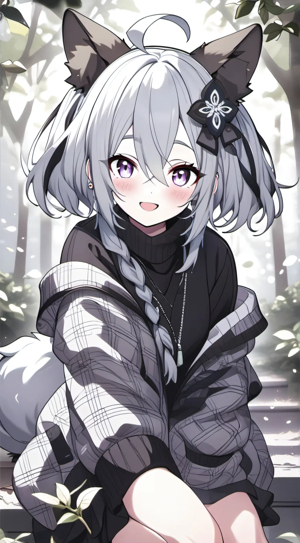 ai character: Cat girl: 275 background