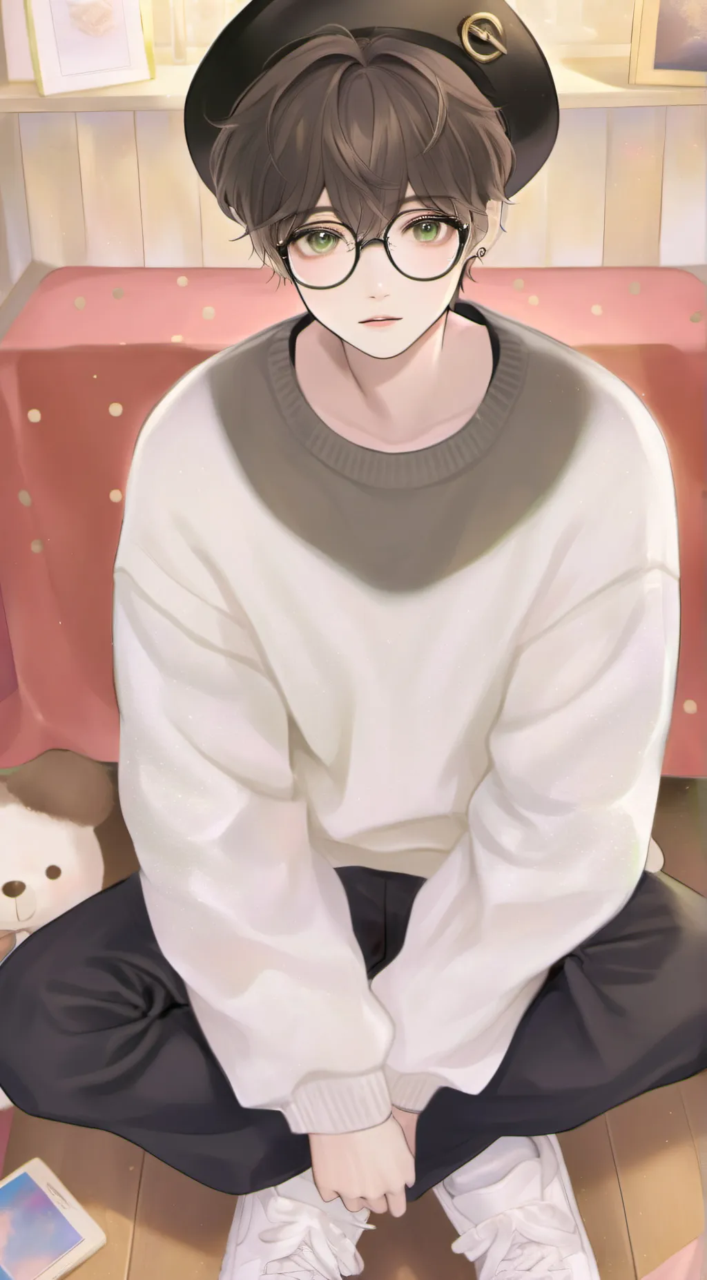 ai character: Lucas oh background