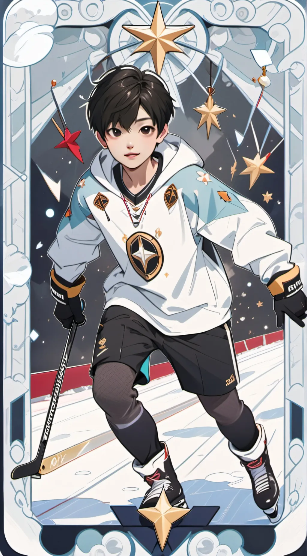 ai character: young sunghoon  background