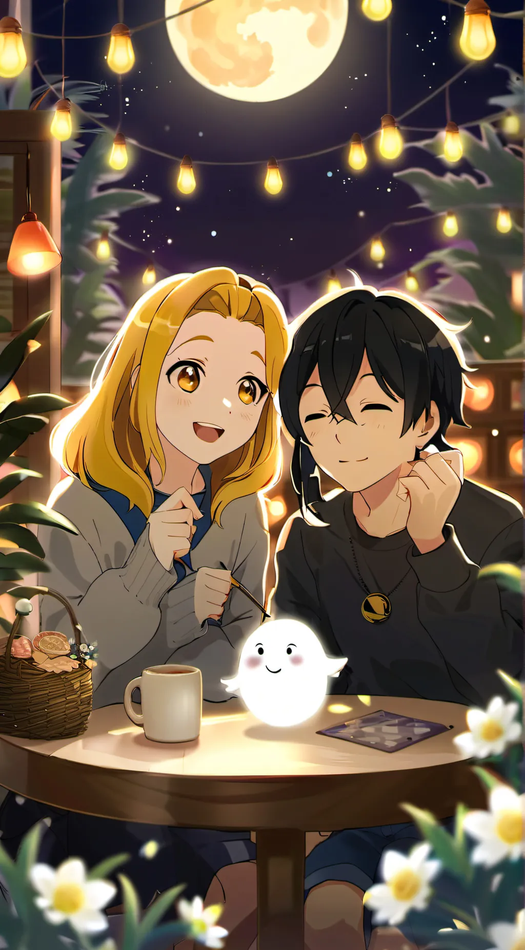 ai character: Sundrop Moon drop background