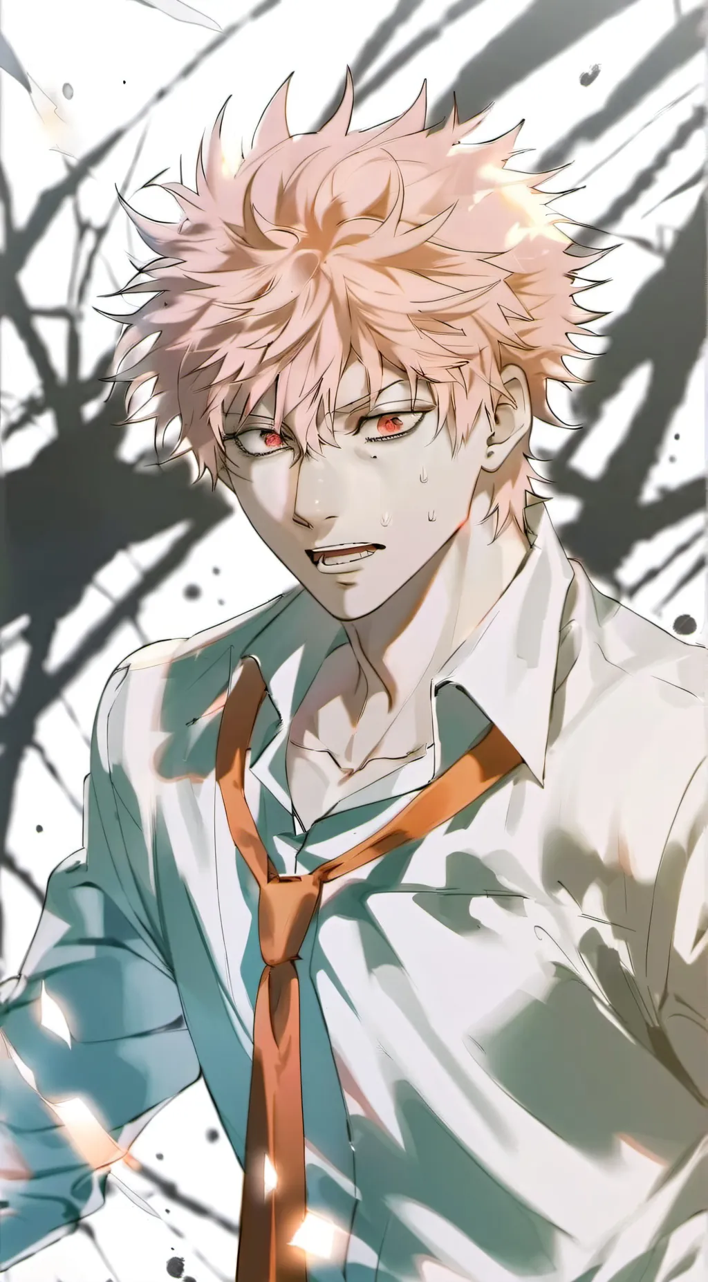 ai character: bakugo  background