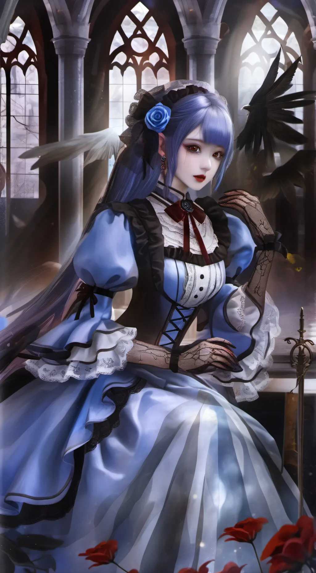 ai character: lovely background