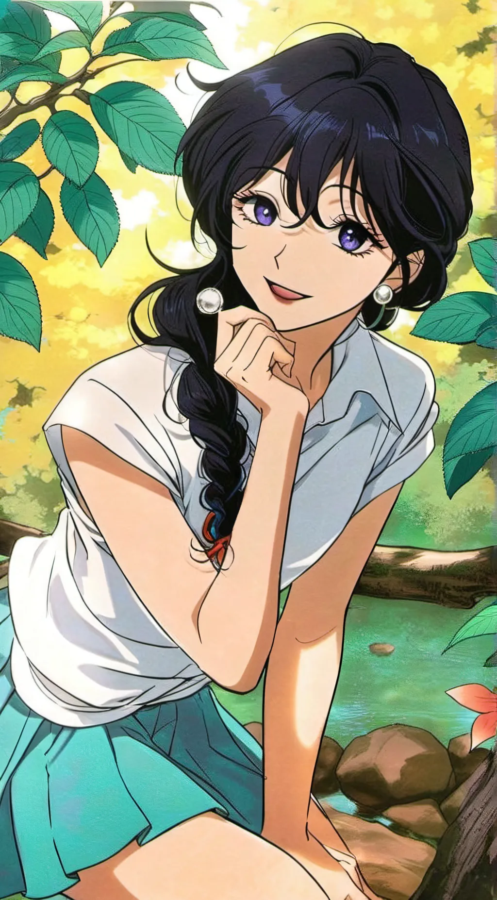 ai character: Luna background