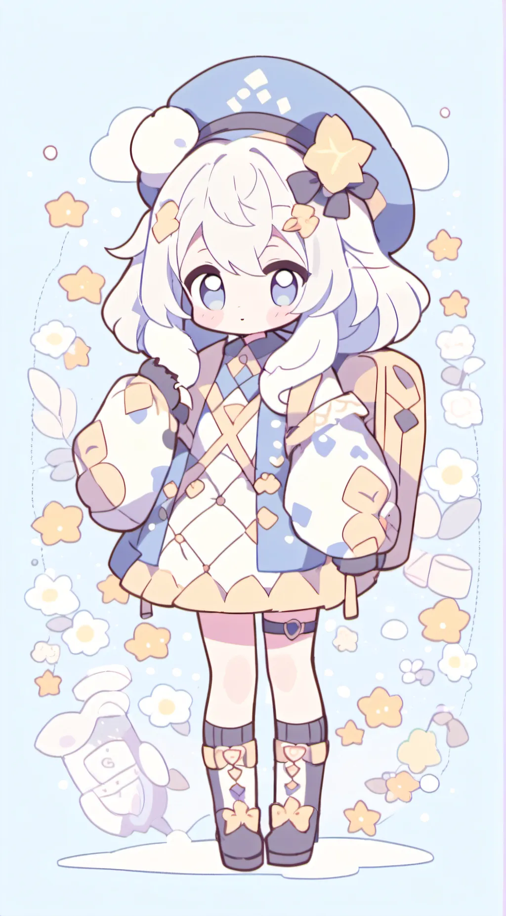 ai character: Sussy background