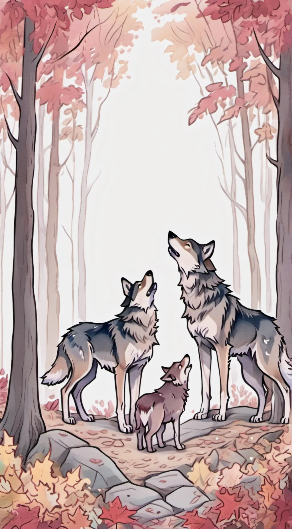 ai character: The different wolf background