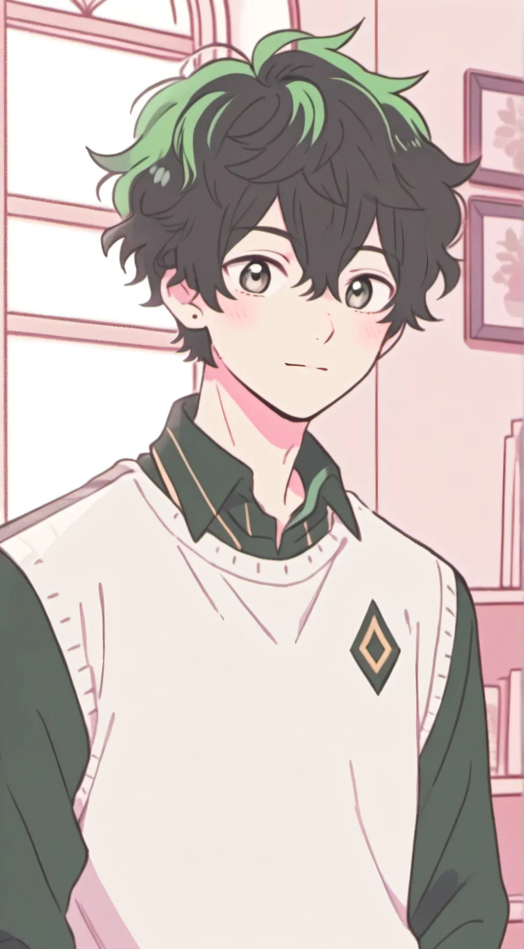 ai character: Deku  background