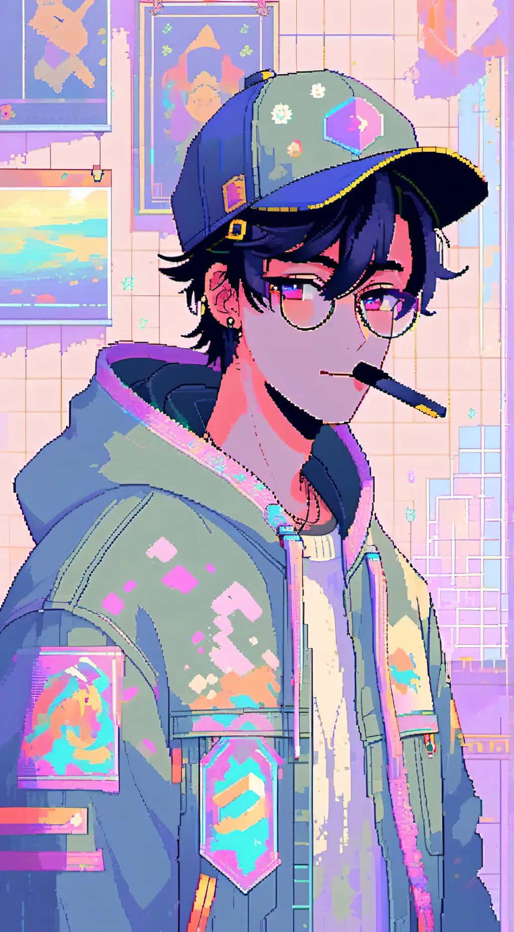 ai character: Apollo  background