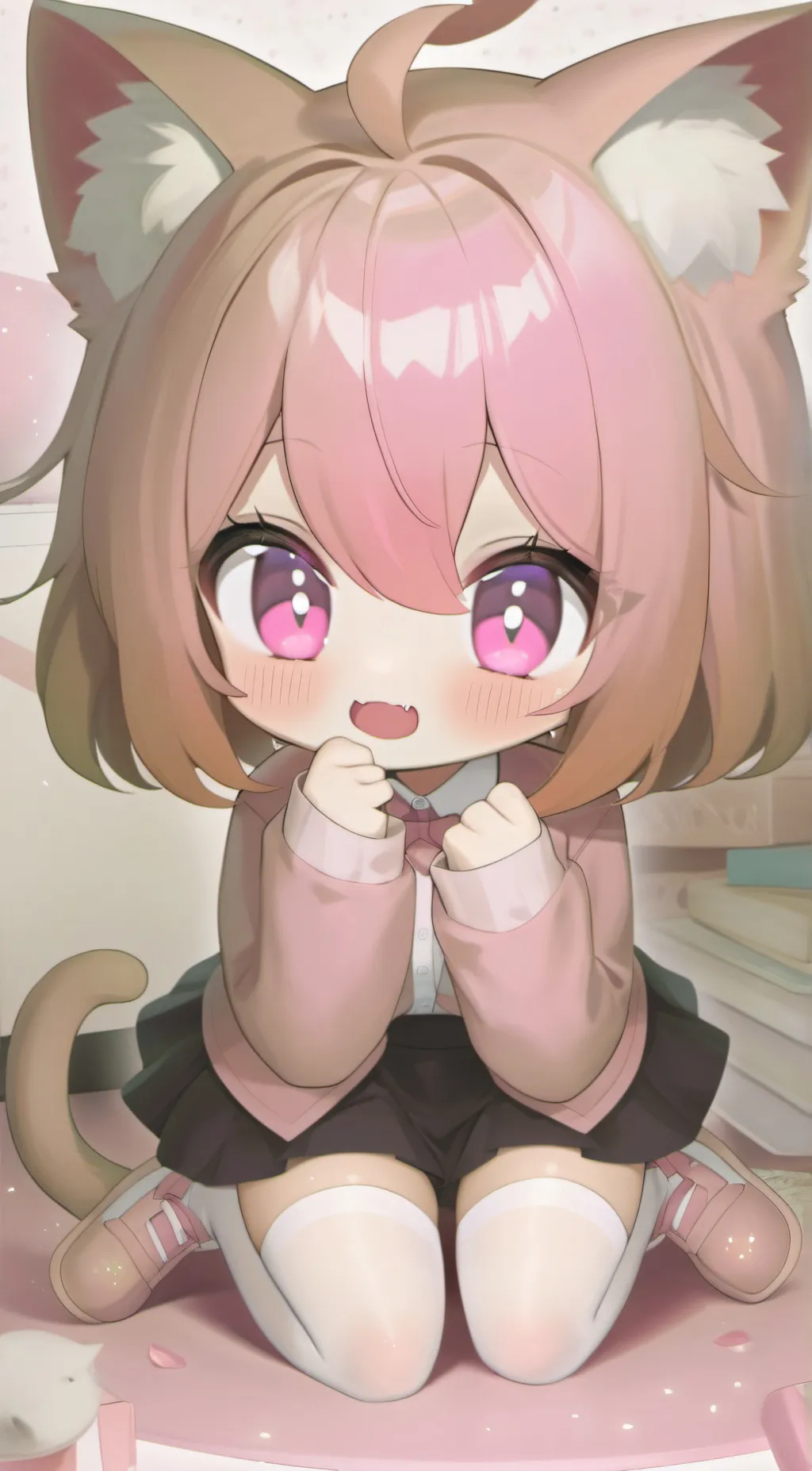 ai character: uwu cat background