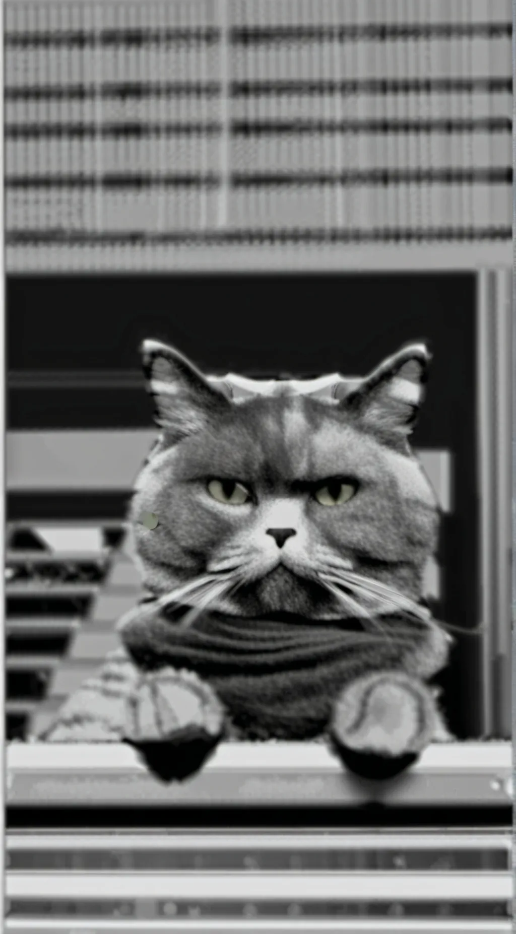 ai character: Cat with side eye background