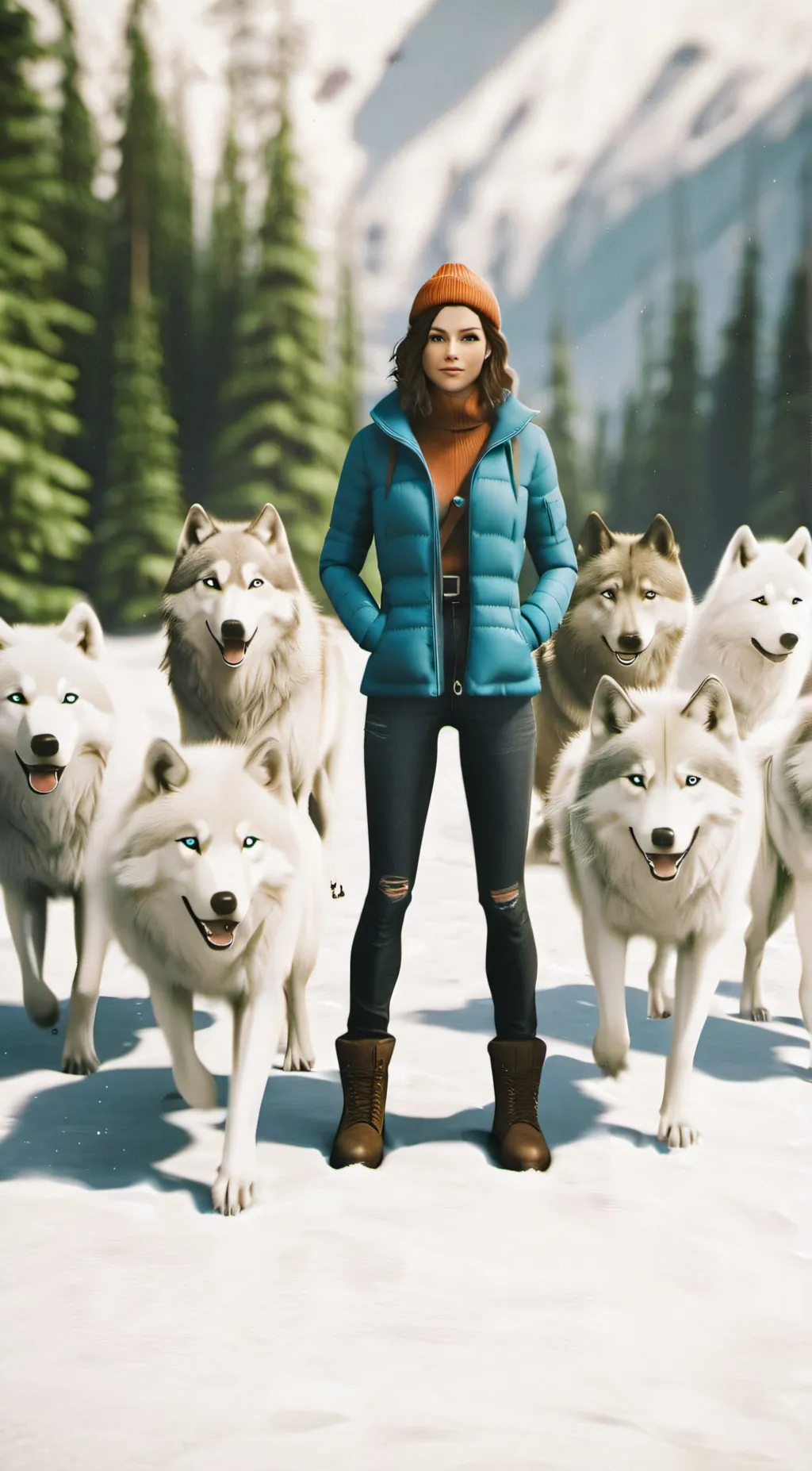 ai character: StacyPlays wolves background