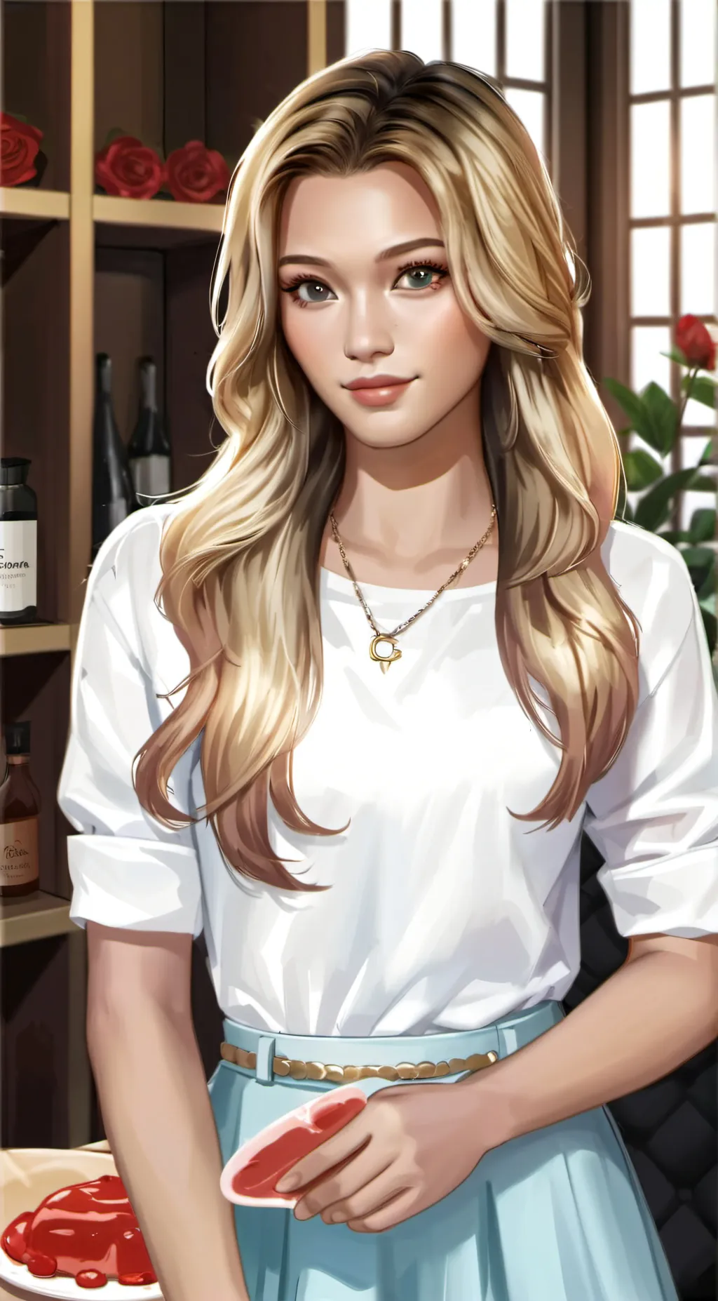 ai character: Carmen  background