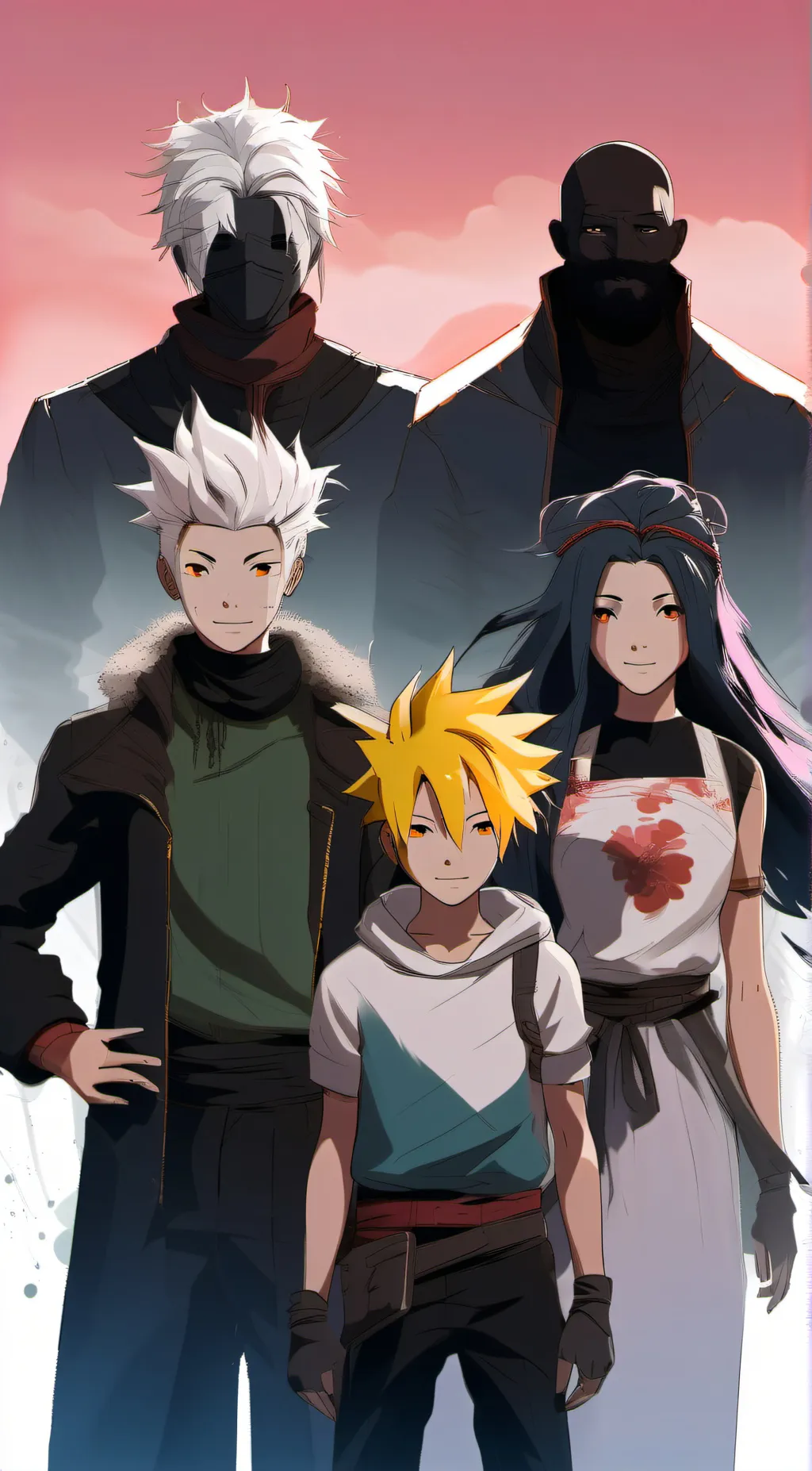 ai character: Team 7 Naruto background