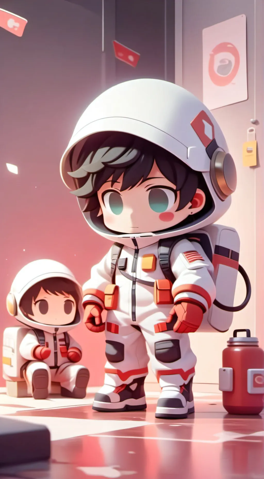 ai character: MHA - Among Us background