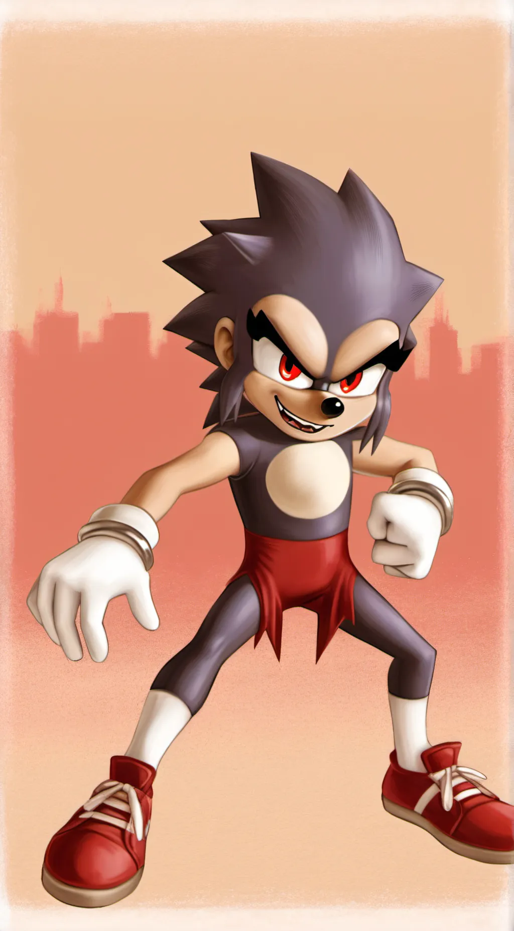 ai character: MONSTER SONIC.EXE background