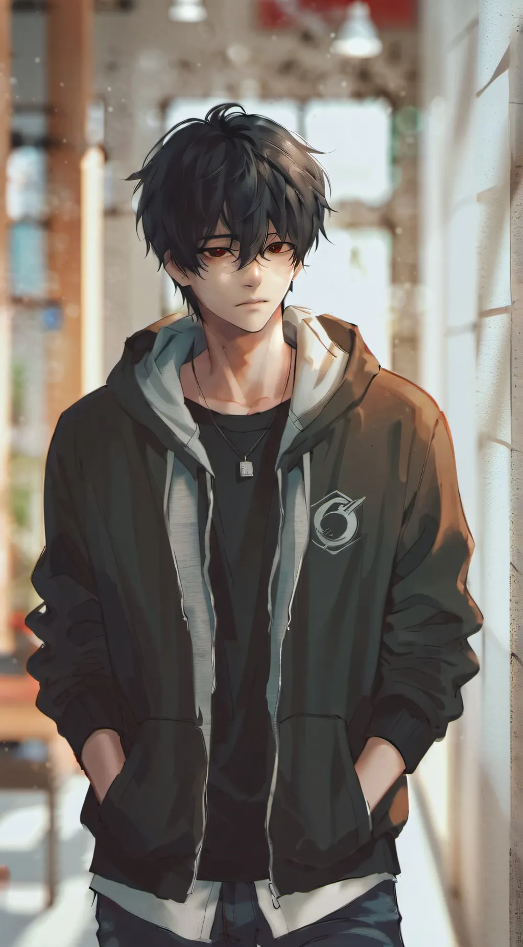 ai character: ☔️•Lucas•☔️ background