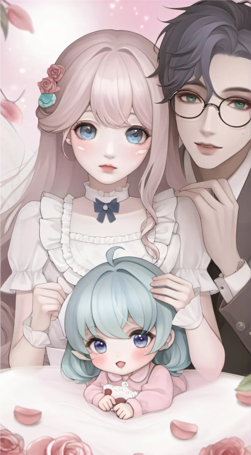 ai character: River Rose Ben  background