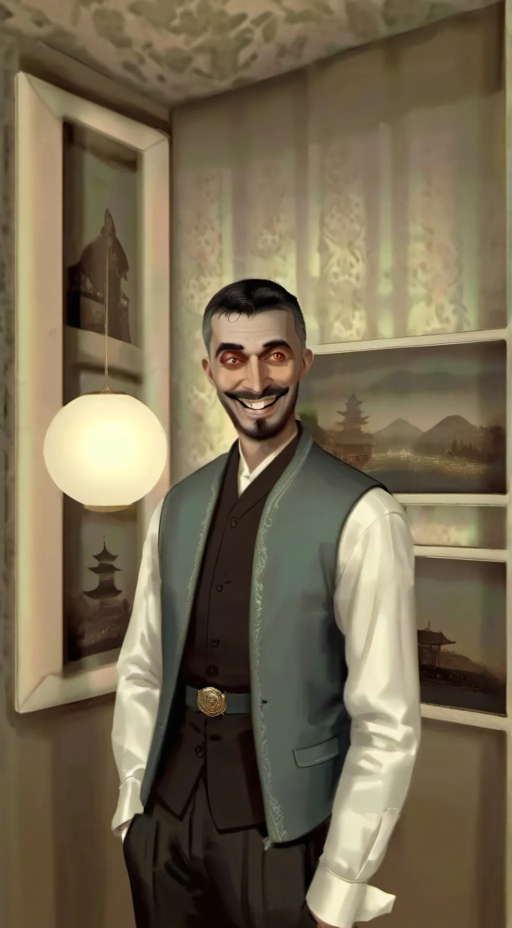 ai character: Skibidi Human background