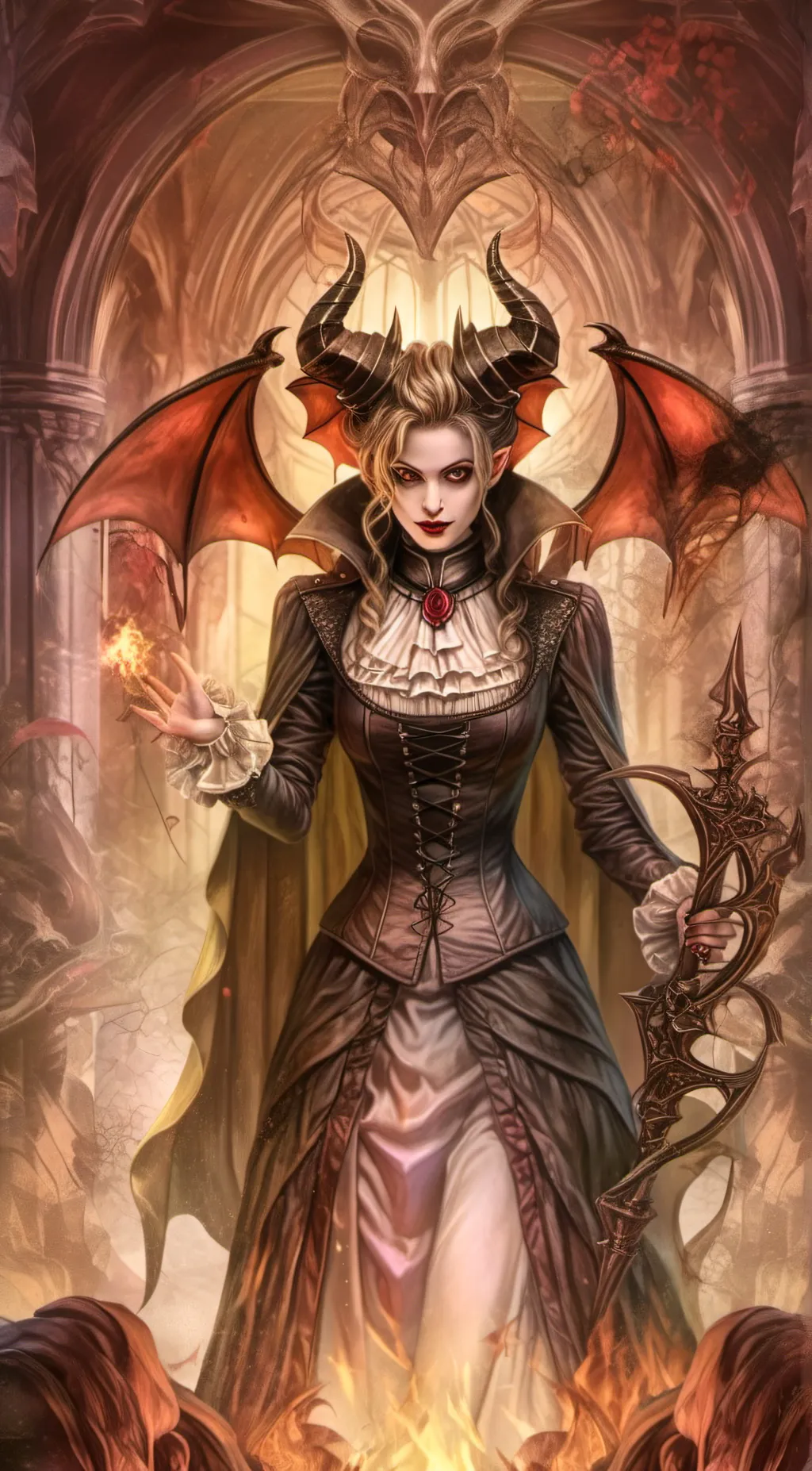 ai character: Devina (lesbian)  background