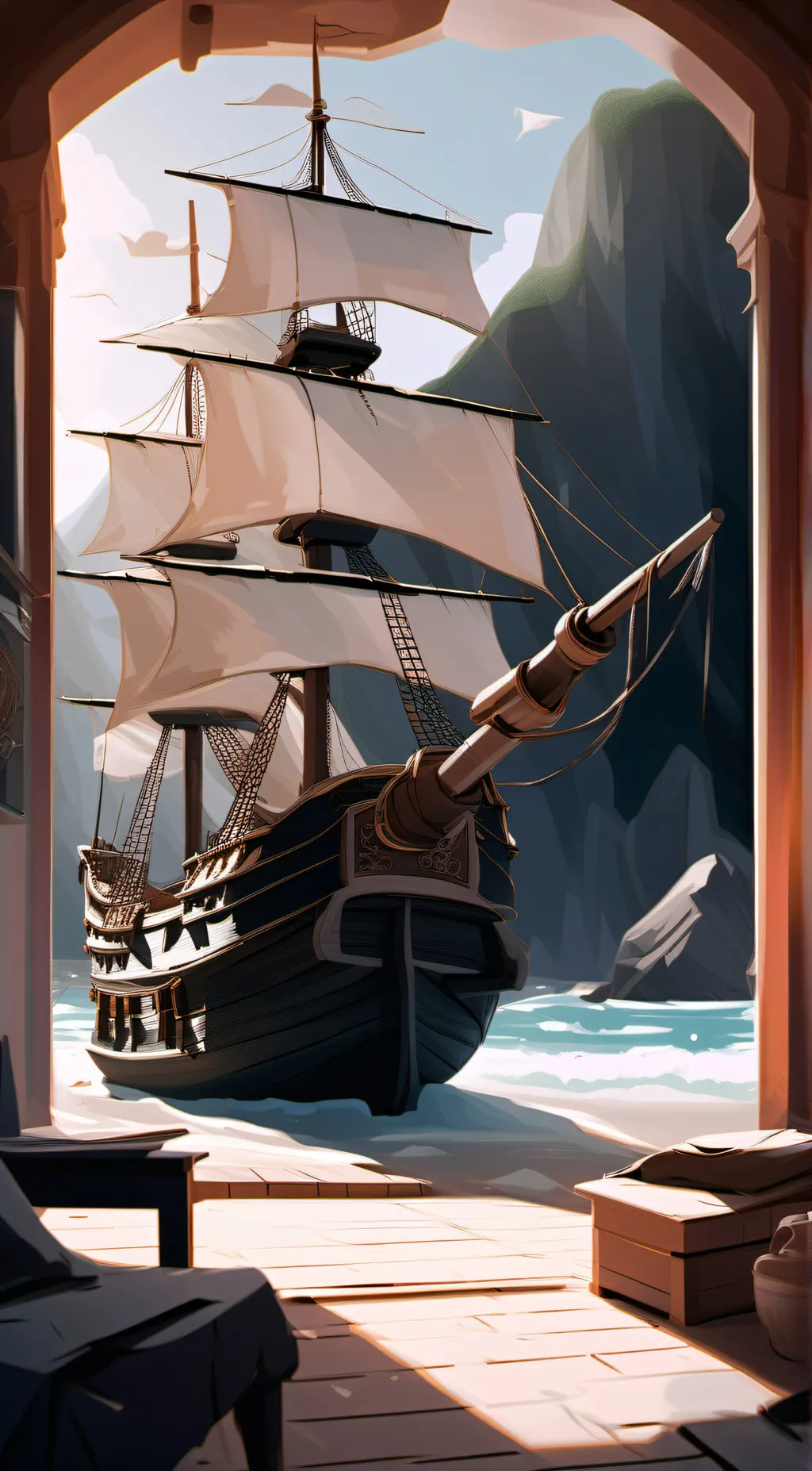 ai character: One piece ( T or D background