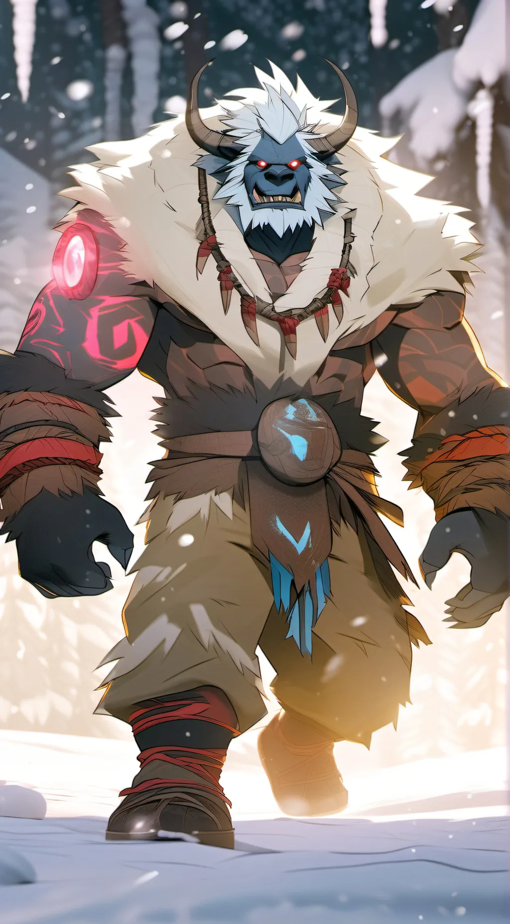 ai character: Frostclaw background